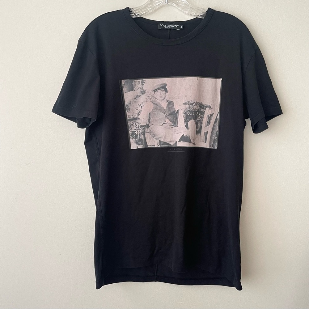 D&G Al Pacino Black Tshirt Size 48